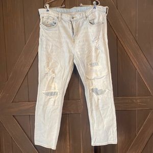 Old Navy Blue Slim Jeans with Distressed Detailing